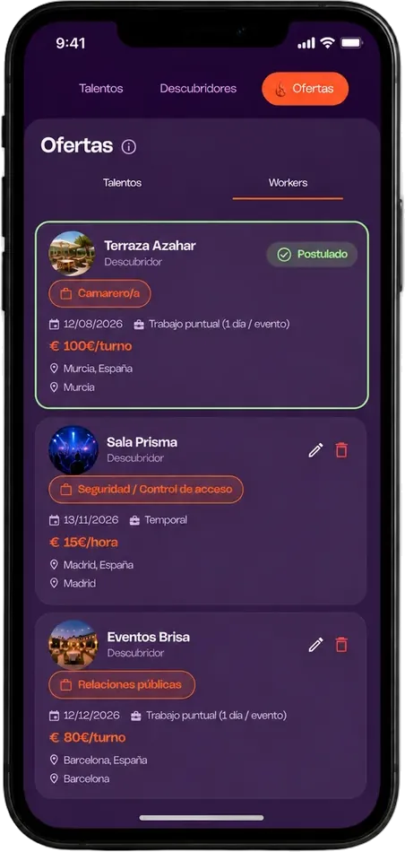 Oferta con postulaciones en Veomi